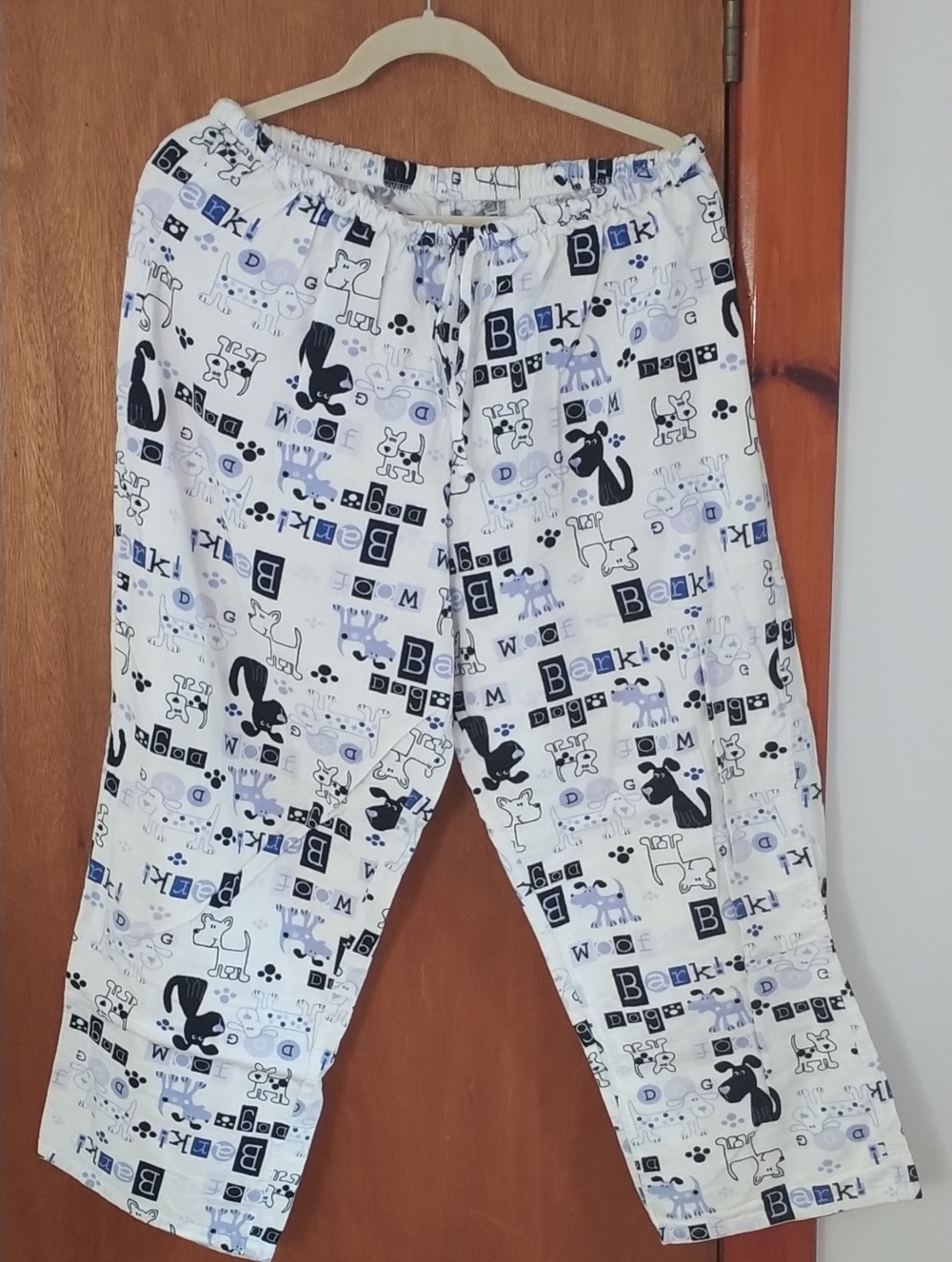 Women's Flannel Dog Print Pajama Set - Picture 2 of 6